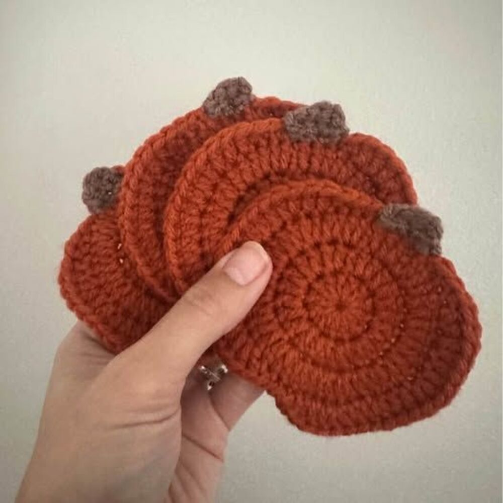Pumpkin coasters